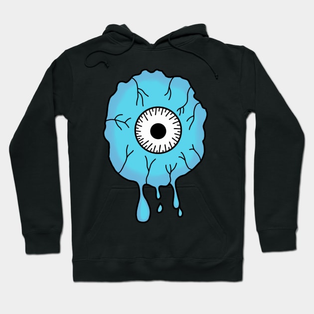 Eyeball - Blue Hoodie by frankenstipple